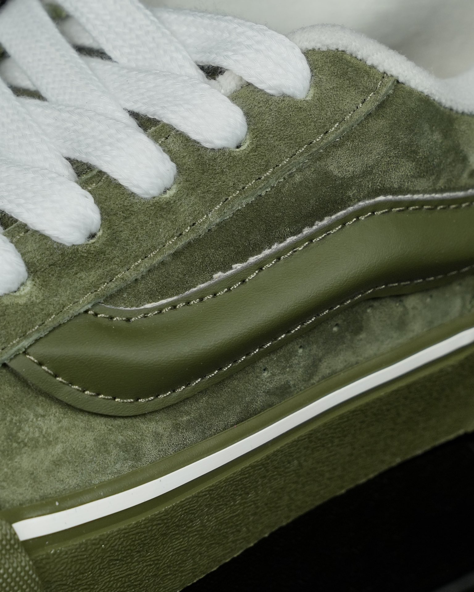 Vans Knu Skool Mono Mens Womens - Olive/Mint VN000CRPOLV Shoes