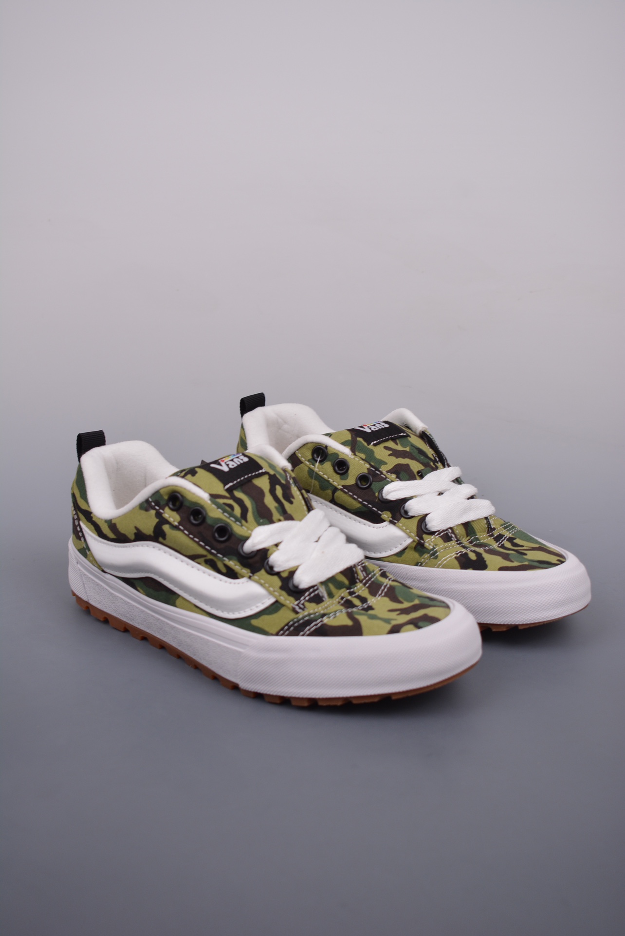 Imran Potato x Vans Knu Skool MTE-1 LX Mens Womens - Camo Olive/White VNOA5AOAY33-1 Shoes