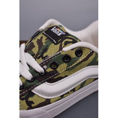 Imran Potato x Vans Knu Skool MTE-1 LX Mens Womens - Camo Olive/White VNOA5AOAY33-1 Shoes