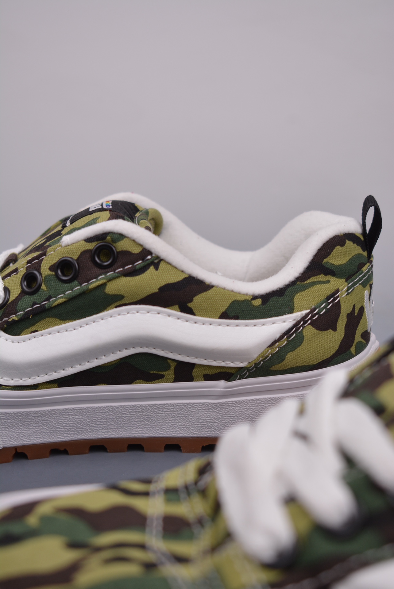 Imran Potato x Vans Knu Skool MTE-1 LX Mens Womens - Camo Olive/White VNOA5AOAY33-1 Shoes