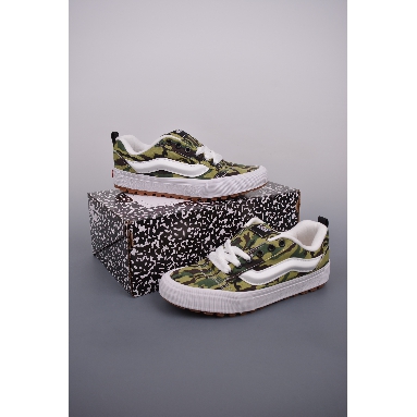 Imran Potato x Vans Knu Skool MTE-1 LX Mens Womens - Camo Olive/White VNOA5AOAY33-1 Shoes