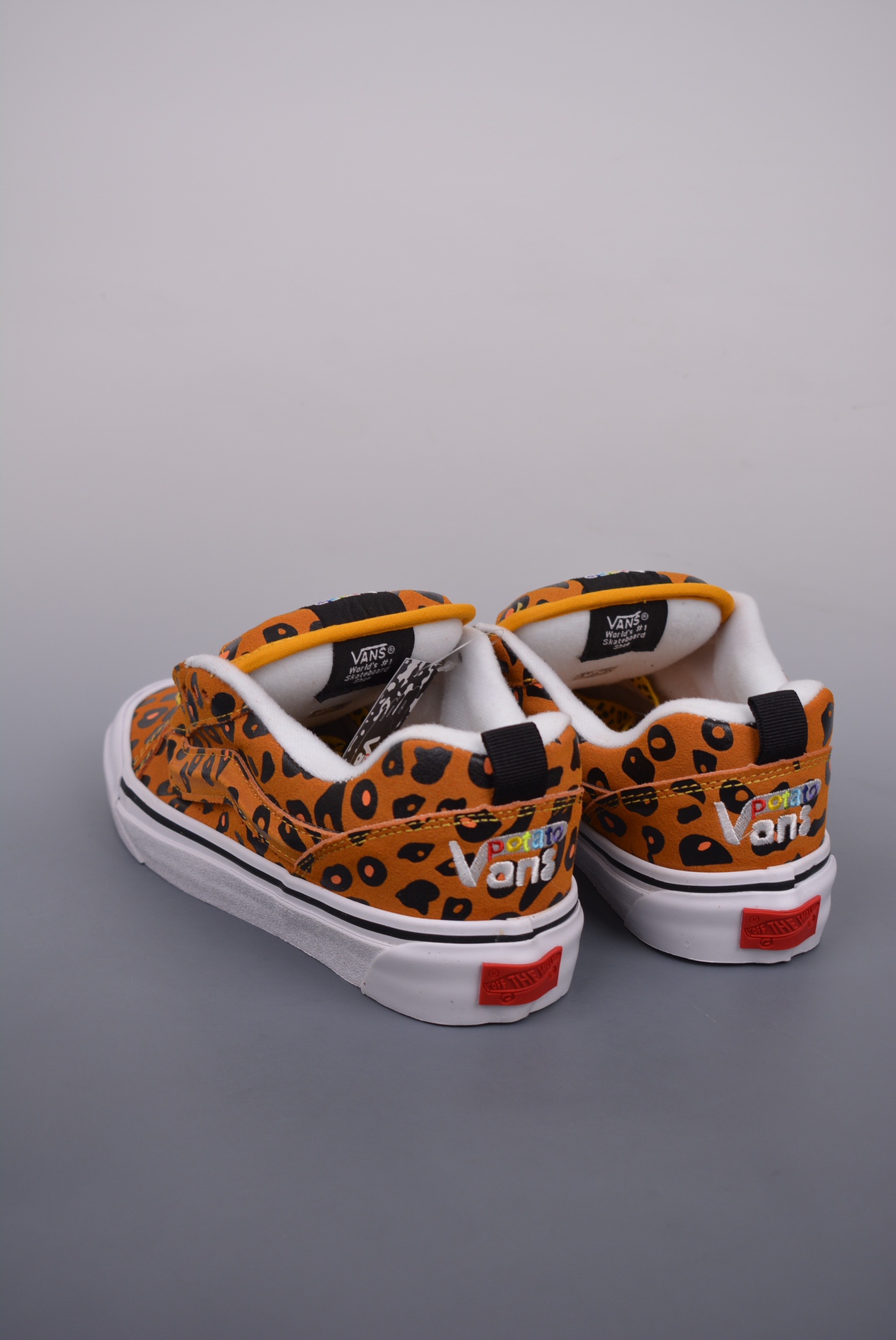 Imran Potato x Vans Knu Skool VR3 LX Leopard Mens Womens - Golden Glow/Bombay Brown/Black VN0A7Q5JB3G Shoes