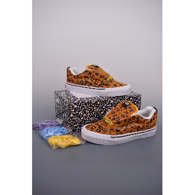 Imran Potato x Vans Knu Skool VR3 LX Leopard Mens Womens - Golden Glow/Bombay Brown/Black VN0A7Q5JB3G Shoes