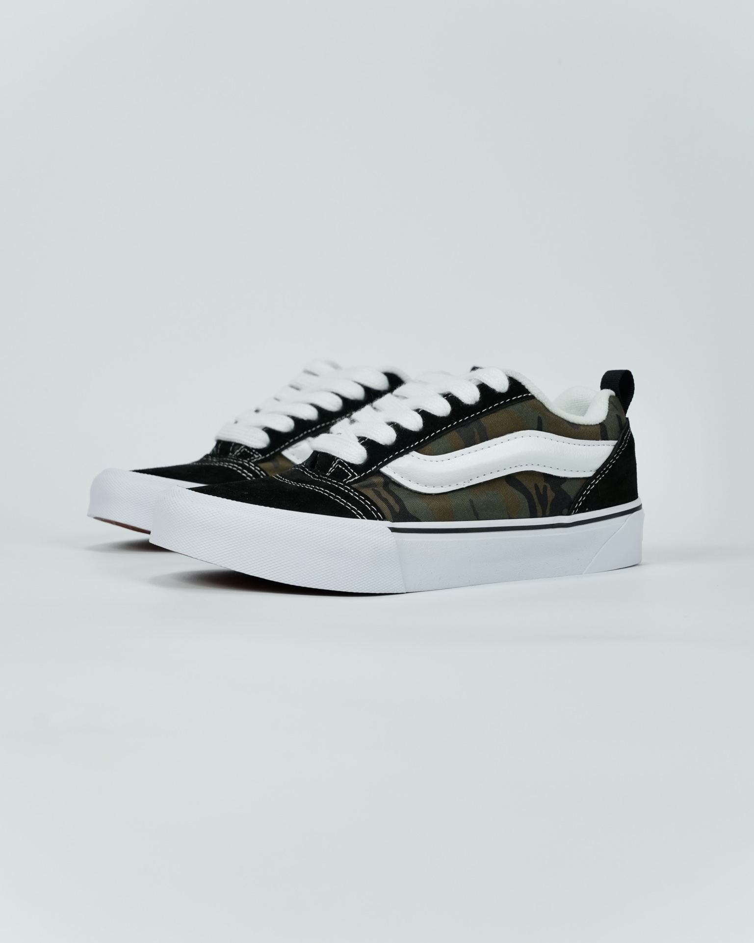 Vans Knu Skool Mens Womens - Camo Black/True White VN0009QCBMX Shoes