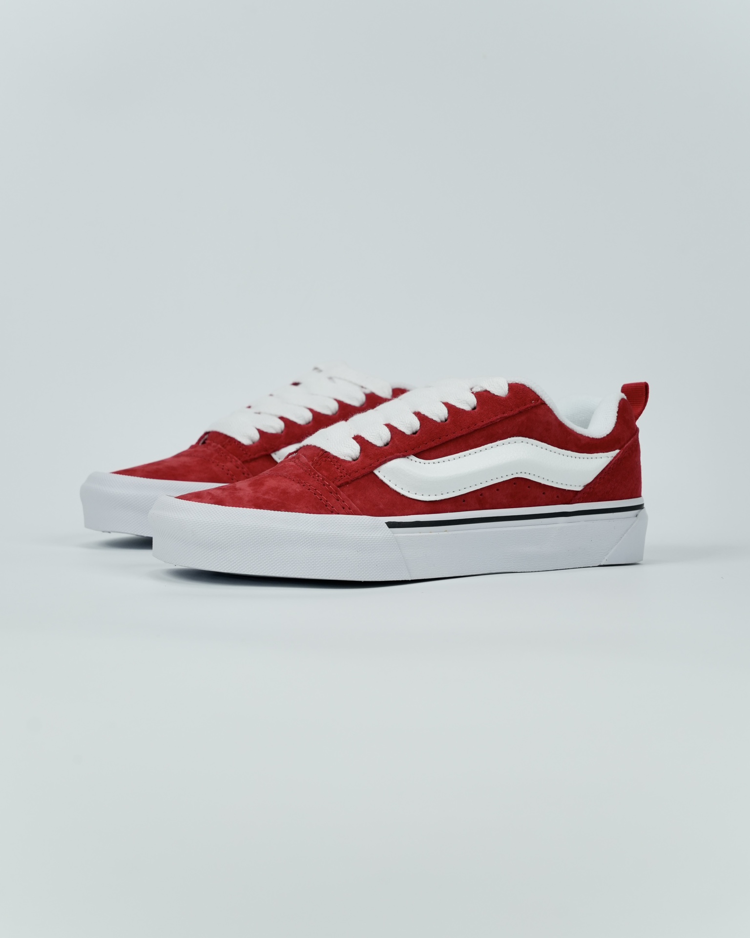 Vans Knu Skool Mens Womens - Red/White VN0009QCJV6 Shoes