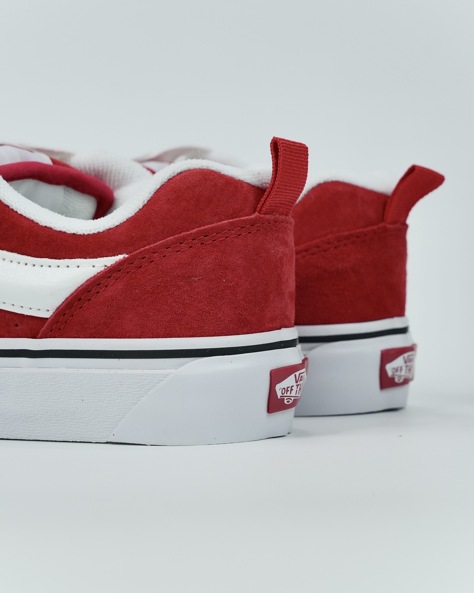 Vans Knu Skool Mens Womens - Red/White VN0009QCJV6 Shoes