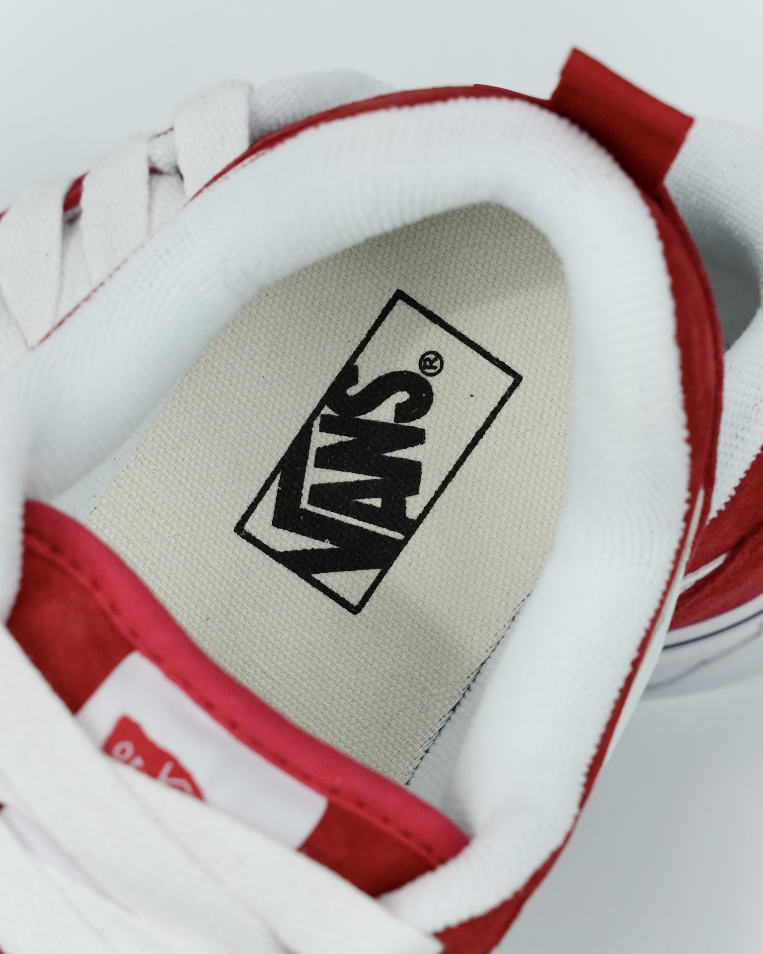 Vans Knu Skool Mens Womens - Red/White VN0009QCJV6 Shoes