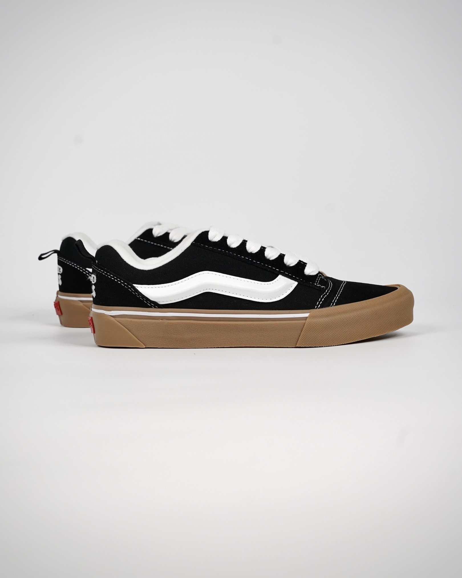 Imran Potato x Vans Knu Skool Mens Womens - Black/White/Gum VN0009QCB9M-1 Shoes