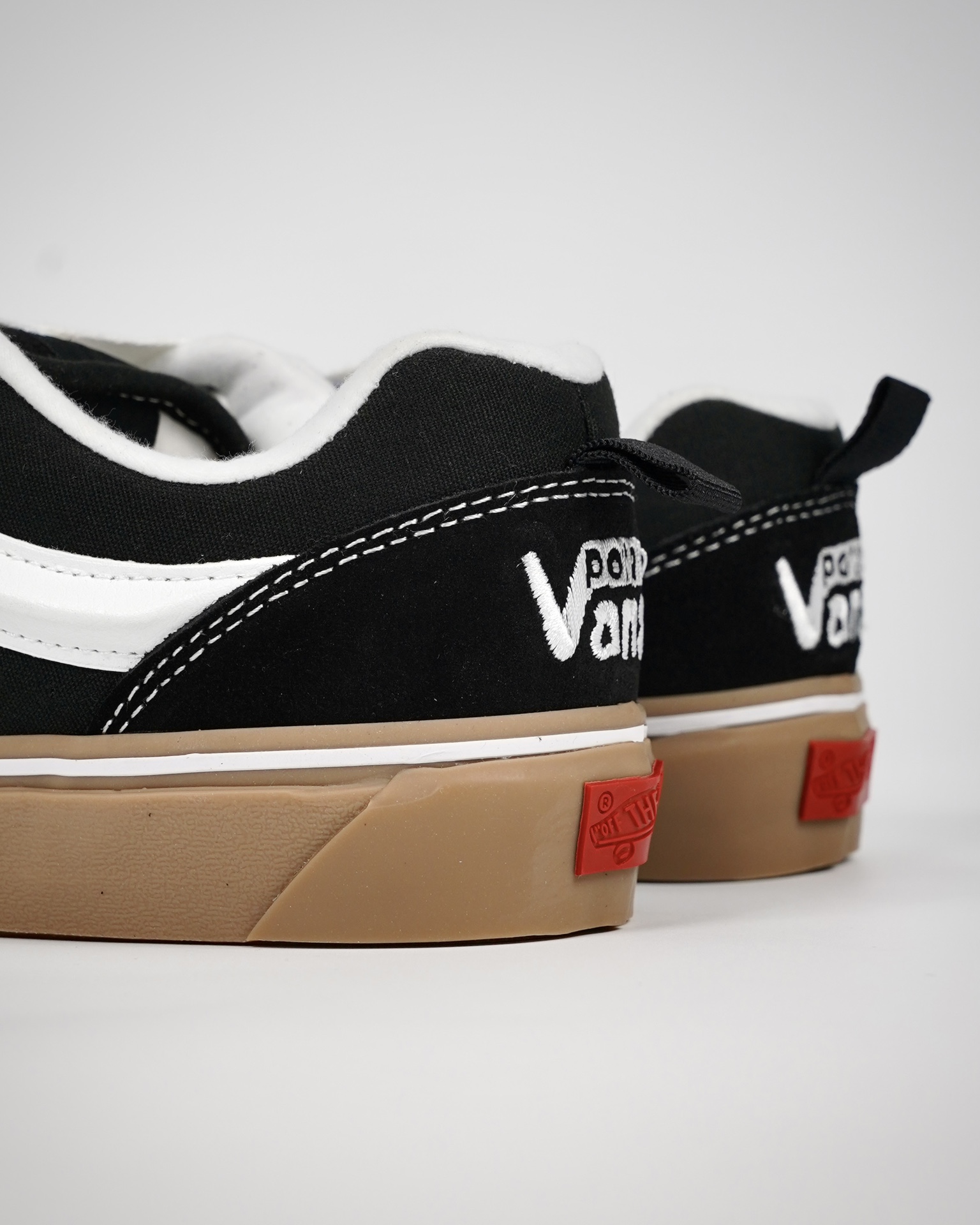 Imran Potato x Vans Knu Skool Mens Womens - Black/White/Gum VN0009QCB9M-1 Shoes