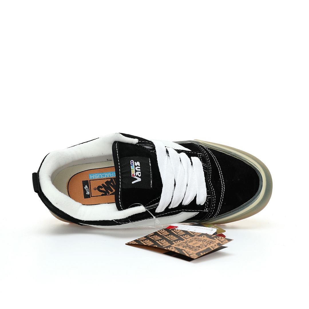 Imran Potato x Vans Knu Skool Vr3 Mens Womens - Black/White VN000E3QBX9-2 Shoes