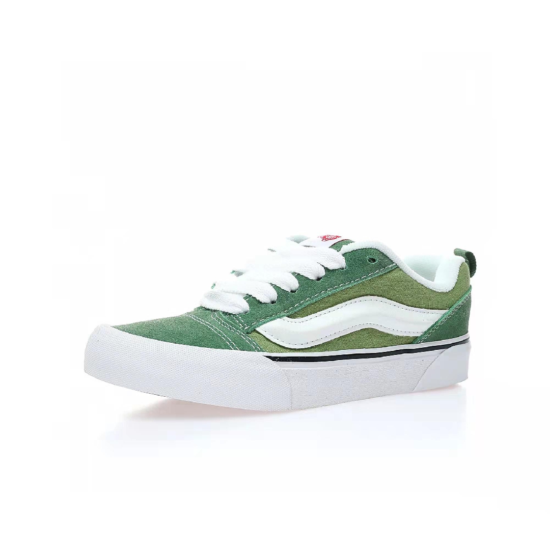 Vans Knu Skool Mens Womens - Green/White VN0009QCGRN-1 Shoes