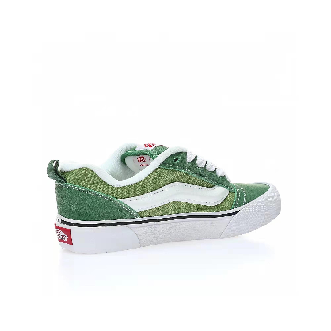 Vans Knu Skool Mens Womens - Green/White VN0009QCGRN-1 Shoes