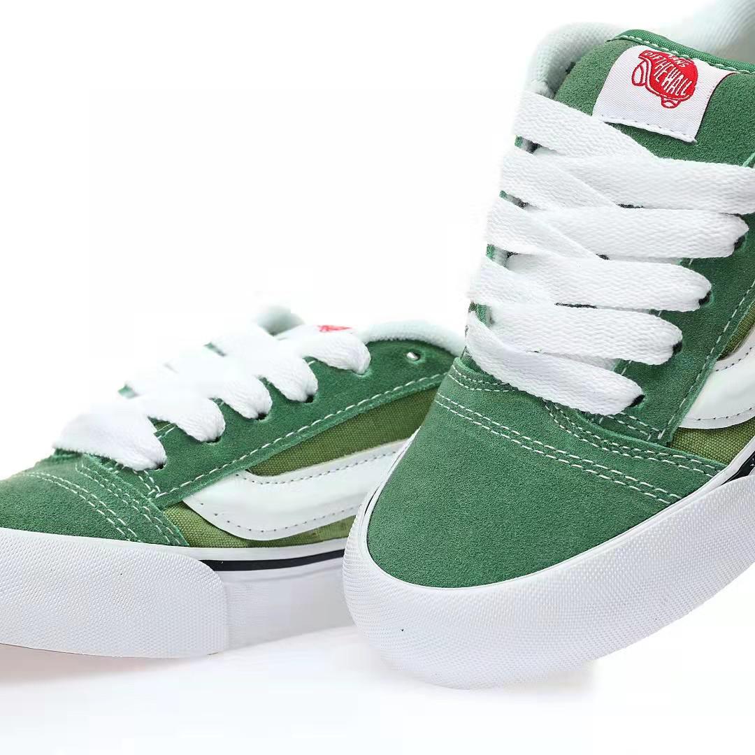 Vans Knu Skool Mens Womens - Green/White VN0009QCGRN-1 Shoes