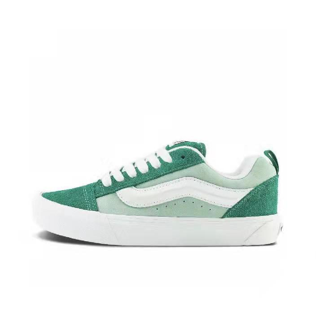 Vans Knu Skool Suede Mens Womens - Green/White VN0009QCGRN Shoes