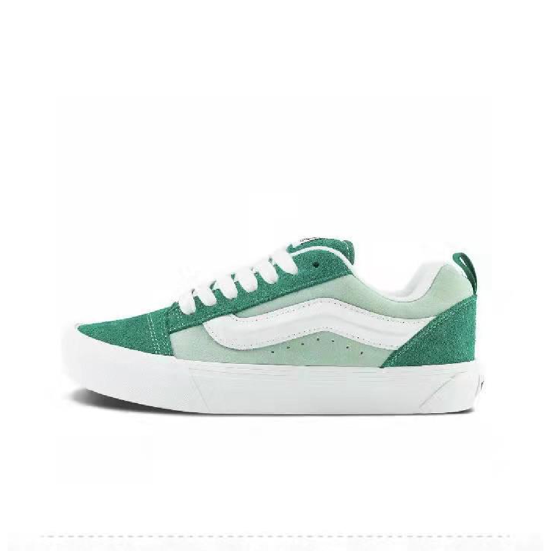 Vans Knu Skool Suede Mens Womens - Green/White VN0009QCGRN Shoes