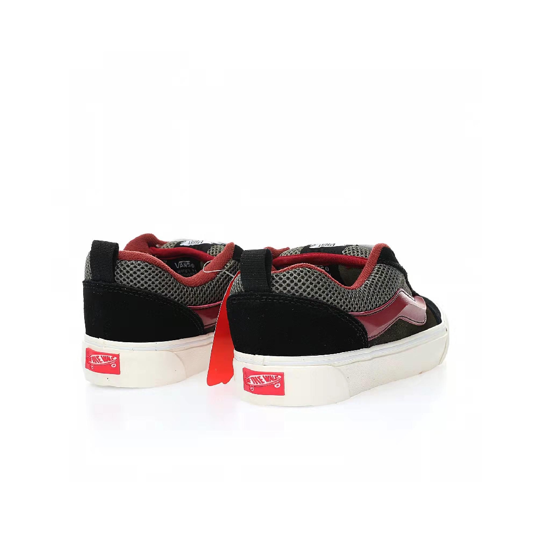 Vans Knu Skool VLT LX Devils Details Mens Womens - Kalamata/Black/Red VN0007QDBXV Shoes