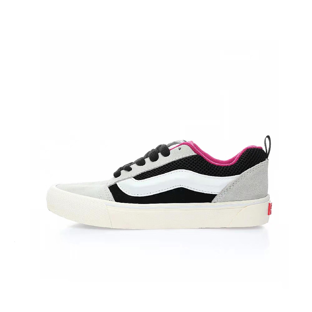 Vans Knu Skool VLT LX Devils Details Mens Womens - White/Black VN0007QDWHT Shoes