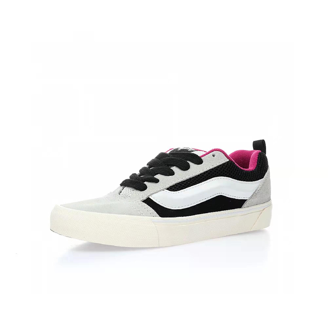 Vans Knu Skool VLT LX Devils Details Mens Womens - White/Black VN0007QDWHT Shoes