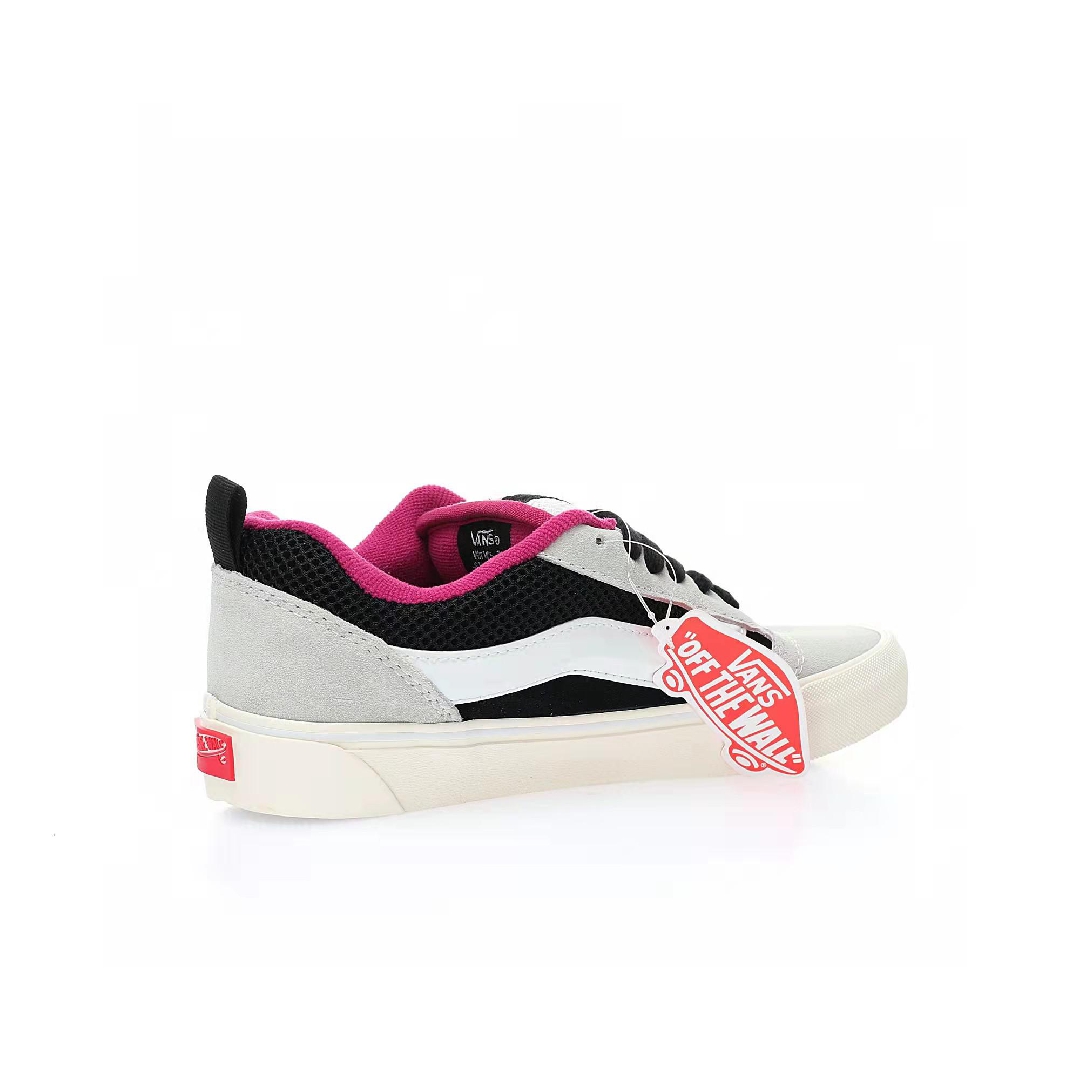 Vans Knu Skool VLT LX Devils Details Mens Womens - White/Black VN0007QDWHT Shoes