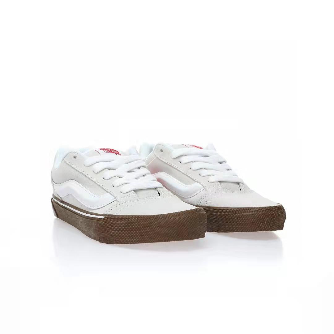 Vans Knu Skool Mens Womens - White/Gum VN0009QCWHT Shoes