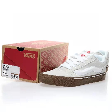 Vans Knu Skool Mens Womens - White/Gum VN0009QCWHT Shoes