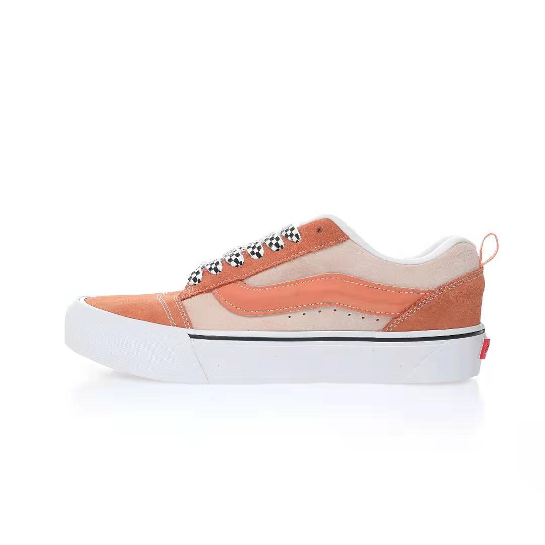 Vans Knu Skool VLT LX Mens Womens - Peach Dust/Orange VN0007QDBM0 Shoes