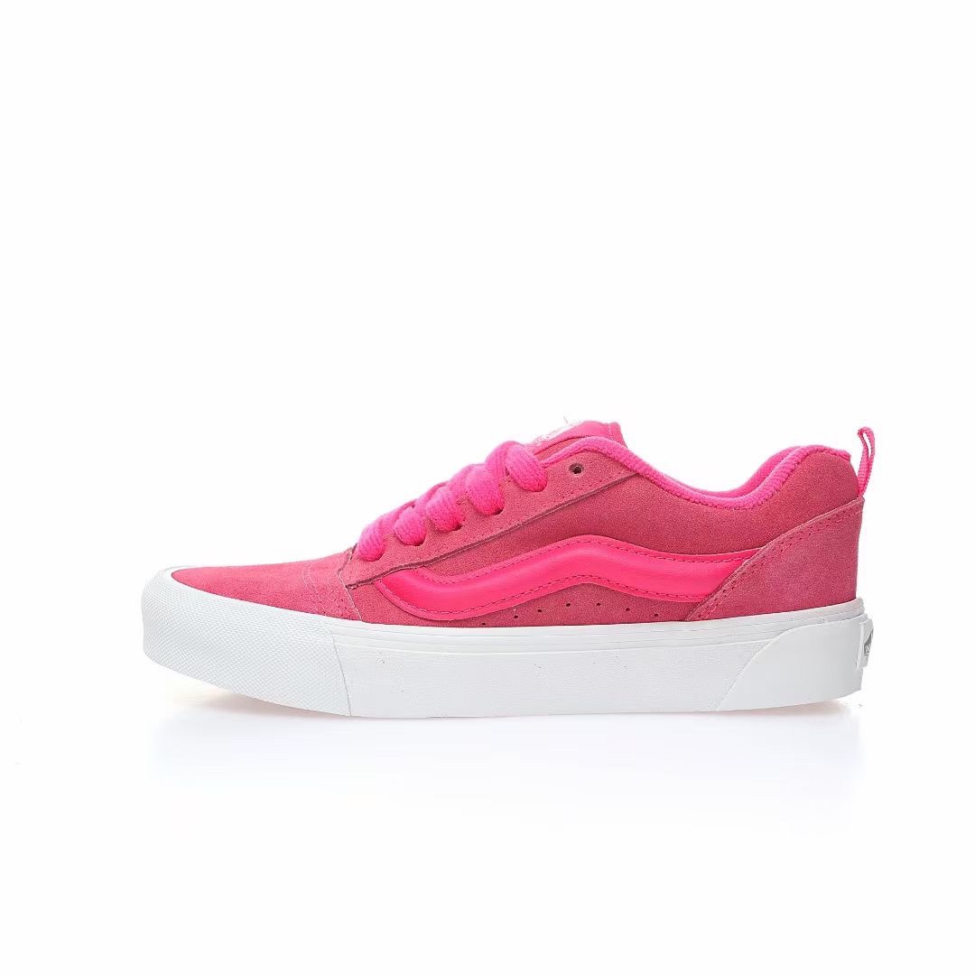 Vans Knu Skool Mens Womens - Pink Glo/Pink VN0009QCYU2 Shoes