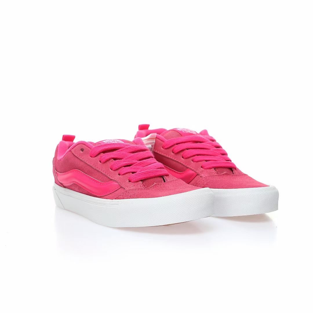 Vans Knu Skool Mens Womens - Pink Glo/Pink VN0009QCYU2 Shoes