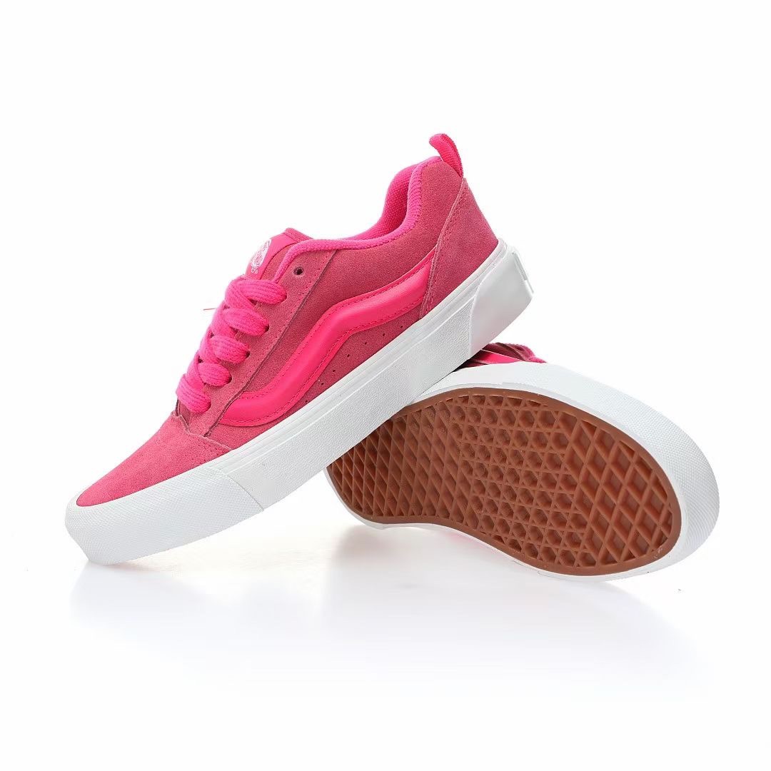 Vans Knu Skool Mens Womens - Pink Glo/Pink VN0009QCYU2 Shoes