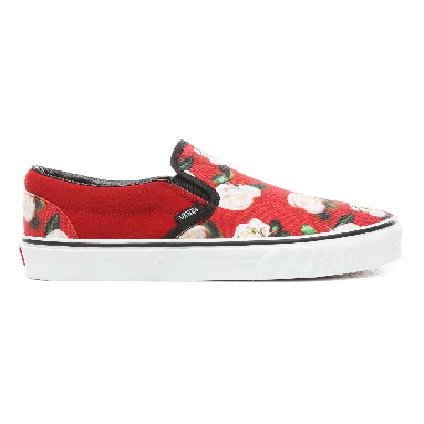 Vans Romantic Floral Slip-On Classic Mens Womens - (Romantic Floral) Chili Pepper/True White VN0A38F7VMI Shoes