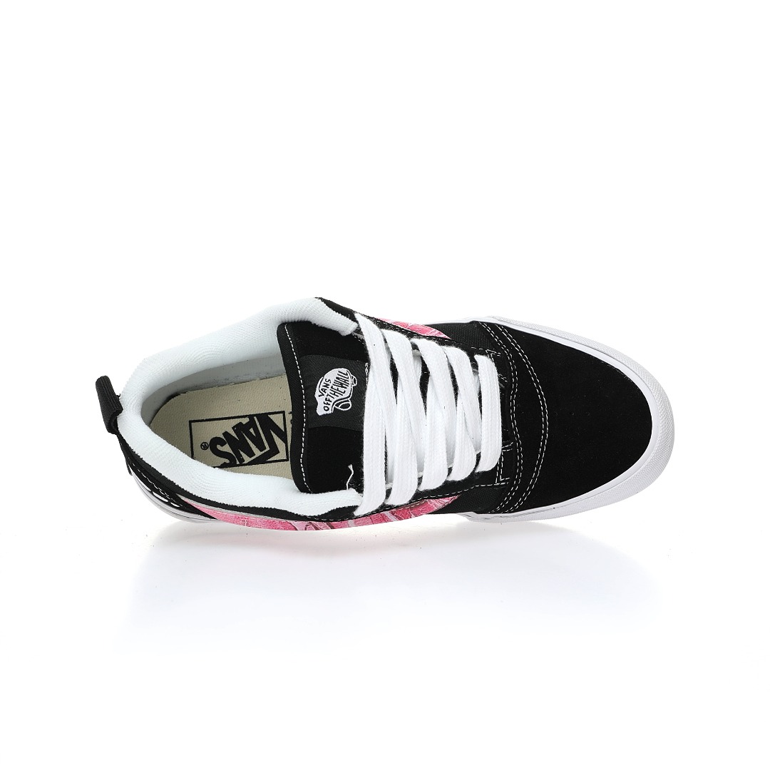 Vans x Peaches KNU Skool Mens Womens - Black/Pink/White VN0009QCB9P Shoes