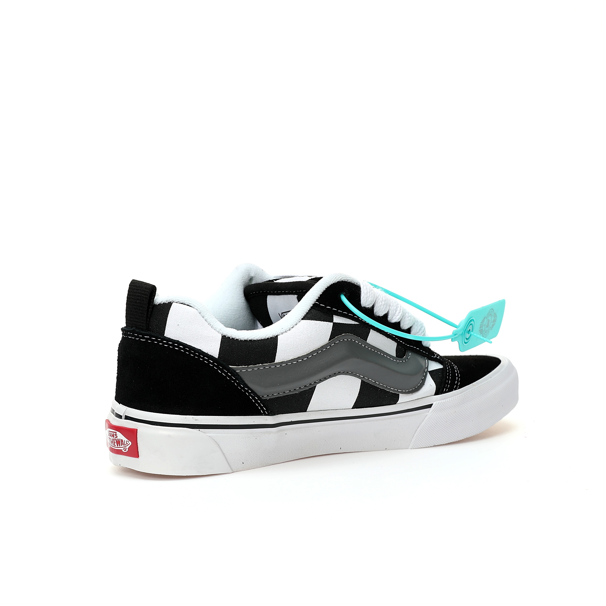 Vans Knu Skool Checkerboard Mens Womens - Mega Check Black/White VN0009QCCJJ Shoes