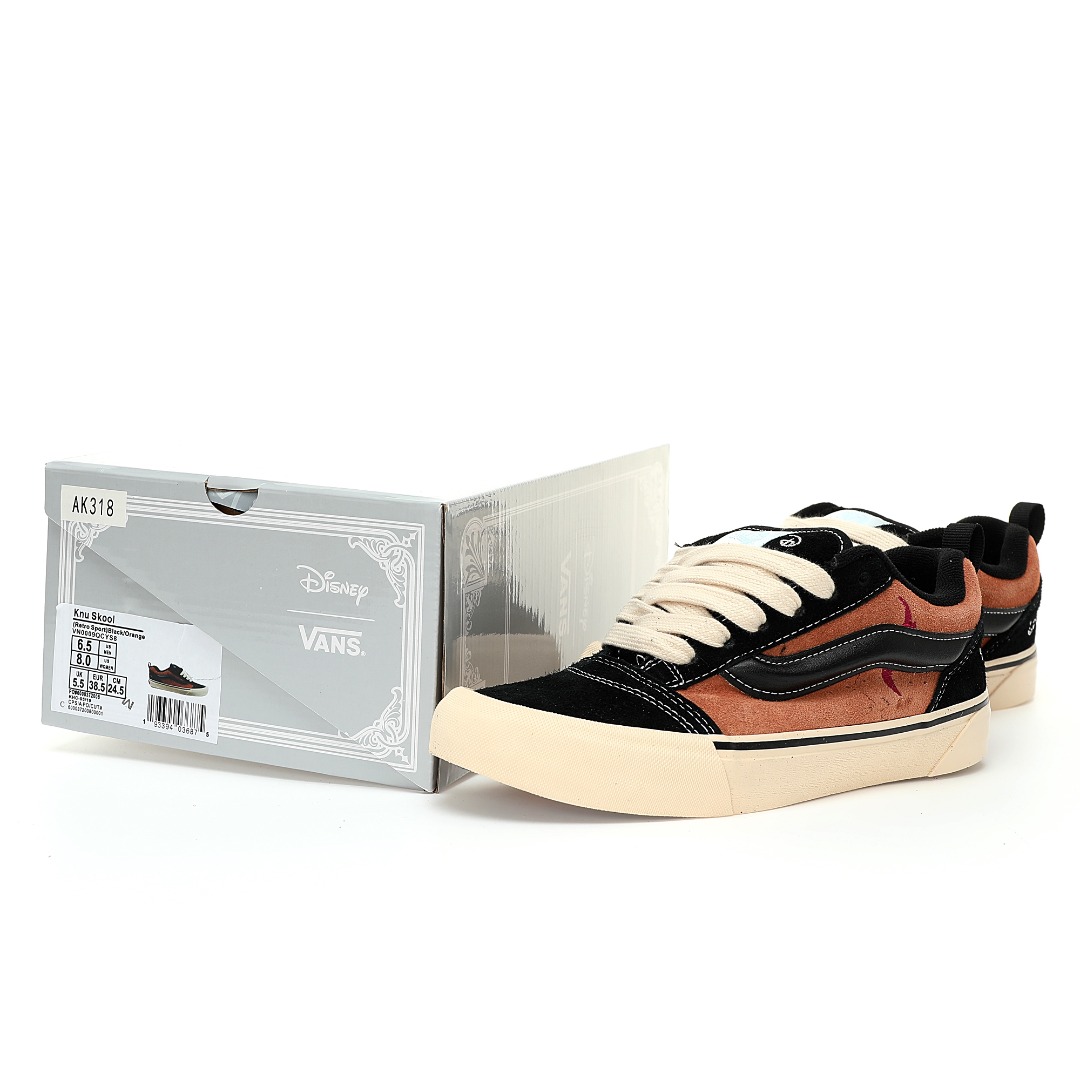 Vans Disney 100th X Knu Skool Mens Womens - Black/Brown VN0009QCYS8 Shoes