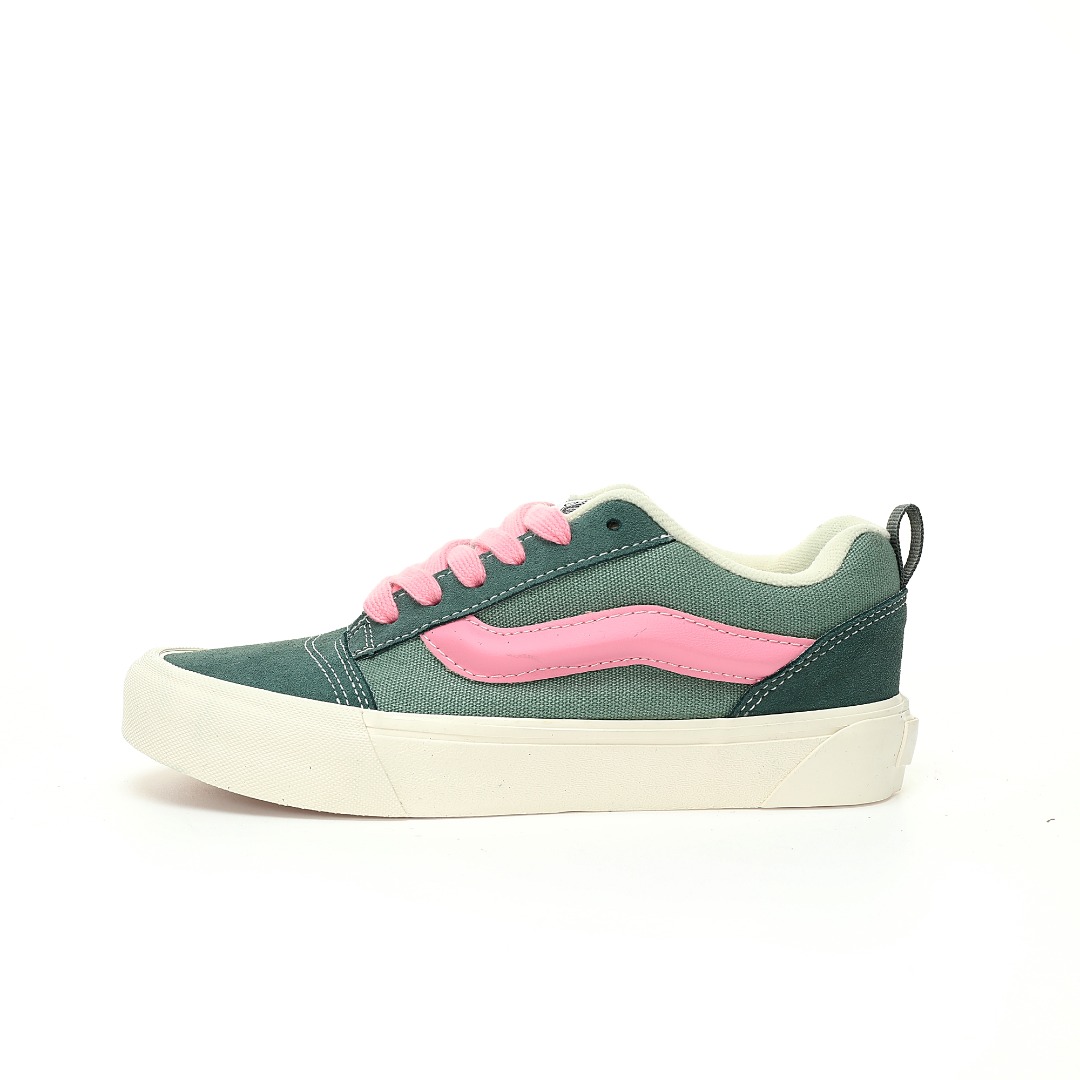 Vans Knu Skool Mens Womens - Green/Pink VN0A3DZ3BOC-1 Shoes