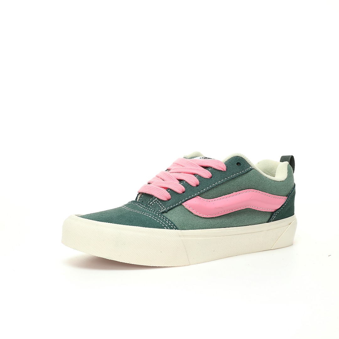 Vans Knu Skool Mens Womens - Green/Pink VN0A3DZ3BOC-1 Shoes