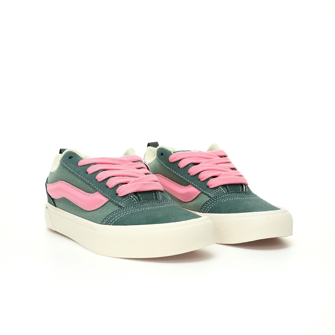 Vans Knu Skool Mens Womens - Green/Pink VN0A3DZ3BOC-1 Shoes