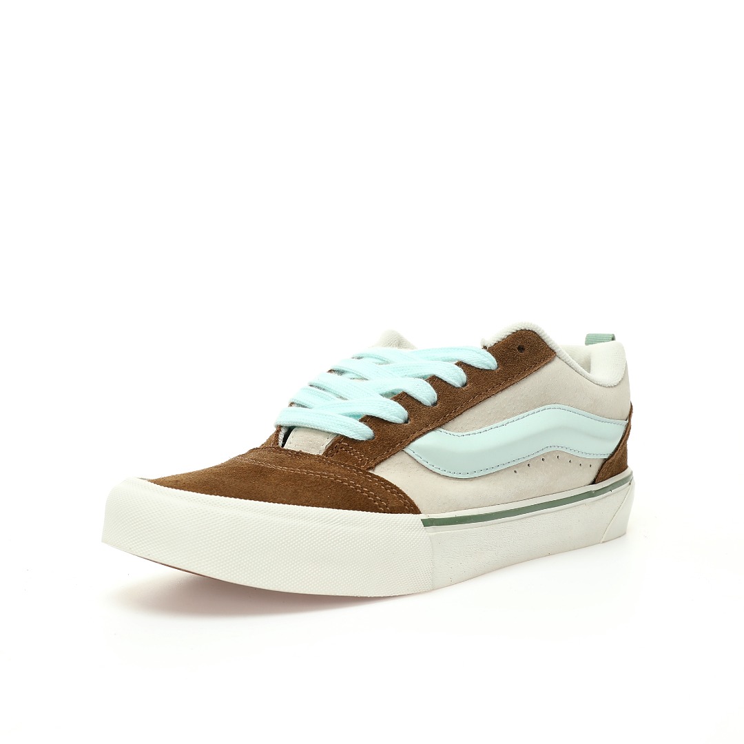 Vans Knu Skool Mens Womens - Tri Block Blue/Brown VN0009QCBLU Shoes