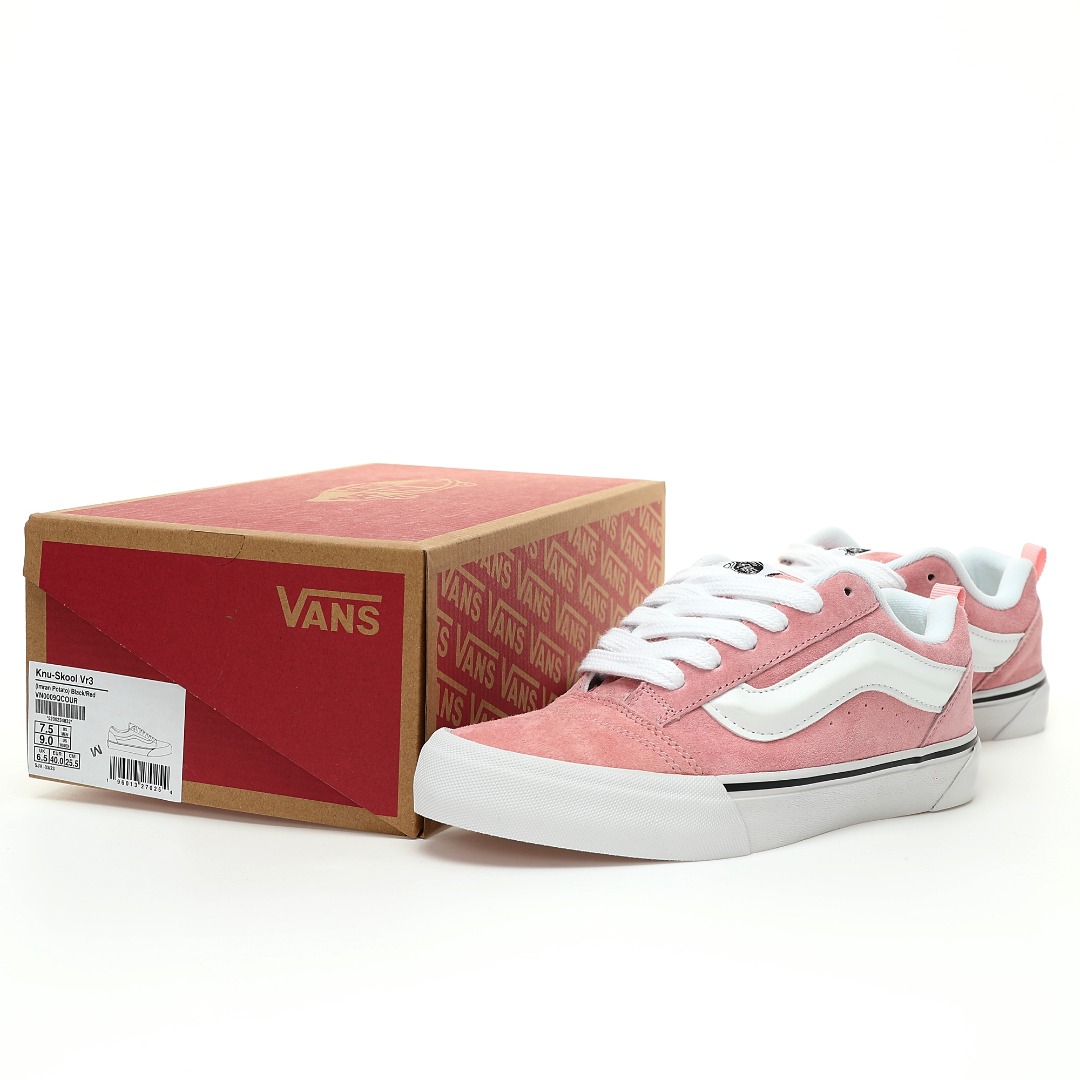 Vans Knu Skool Mens Womens - Pink/White VN000W9T9AL-1 Shoes