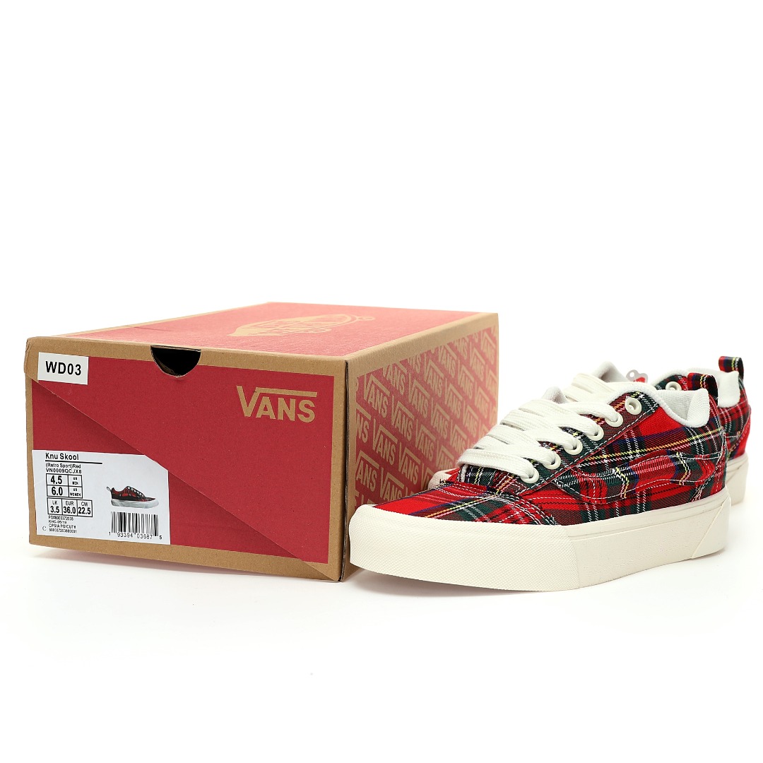 Vans Knu Skool Mens Womens - Pendleton/Royal Stewart Tartan VN0A54F29GT-1 Shoes