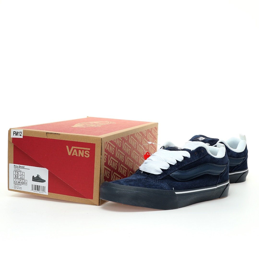 Vans Knu Skool Mens Womens - Navy/Blue VN0009QCBX9 Shoes