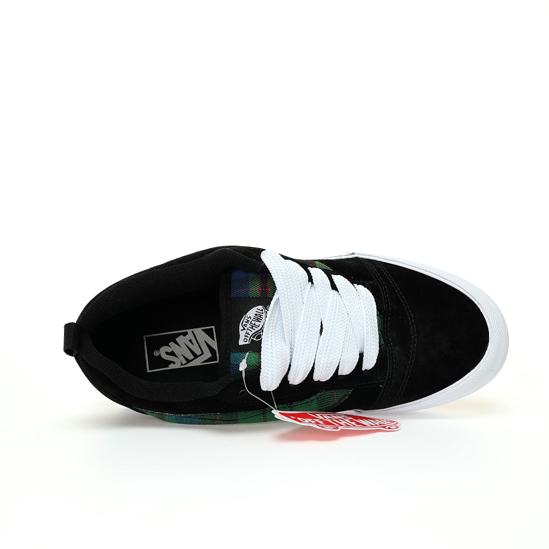 Vans Knu Skool Mens Womens - Black/Green/Blue VN0009QC3M5-1 Shoes