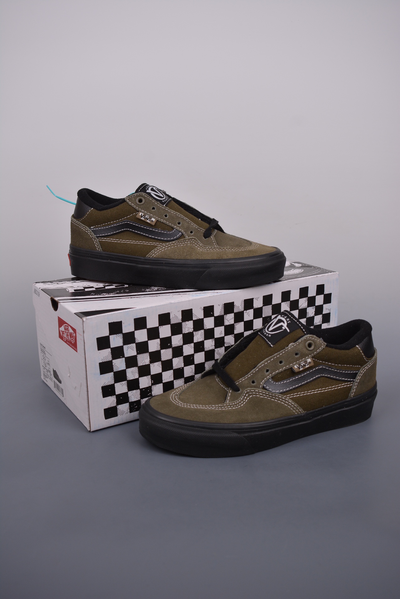 Vans Rowan Skateboard Mens Womens - Olive Green/Black VN0A5JICBIQ Shoes