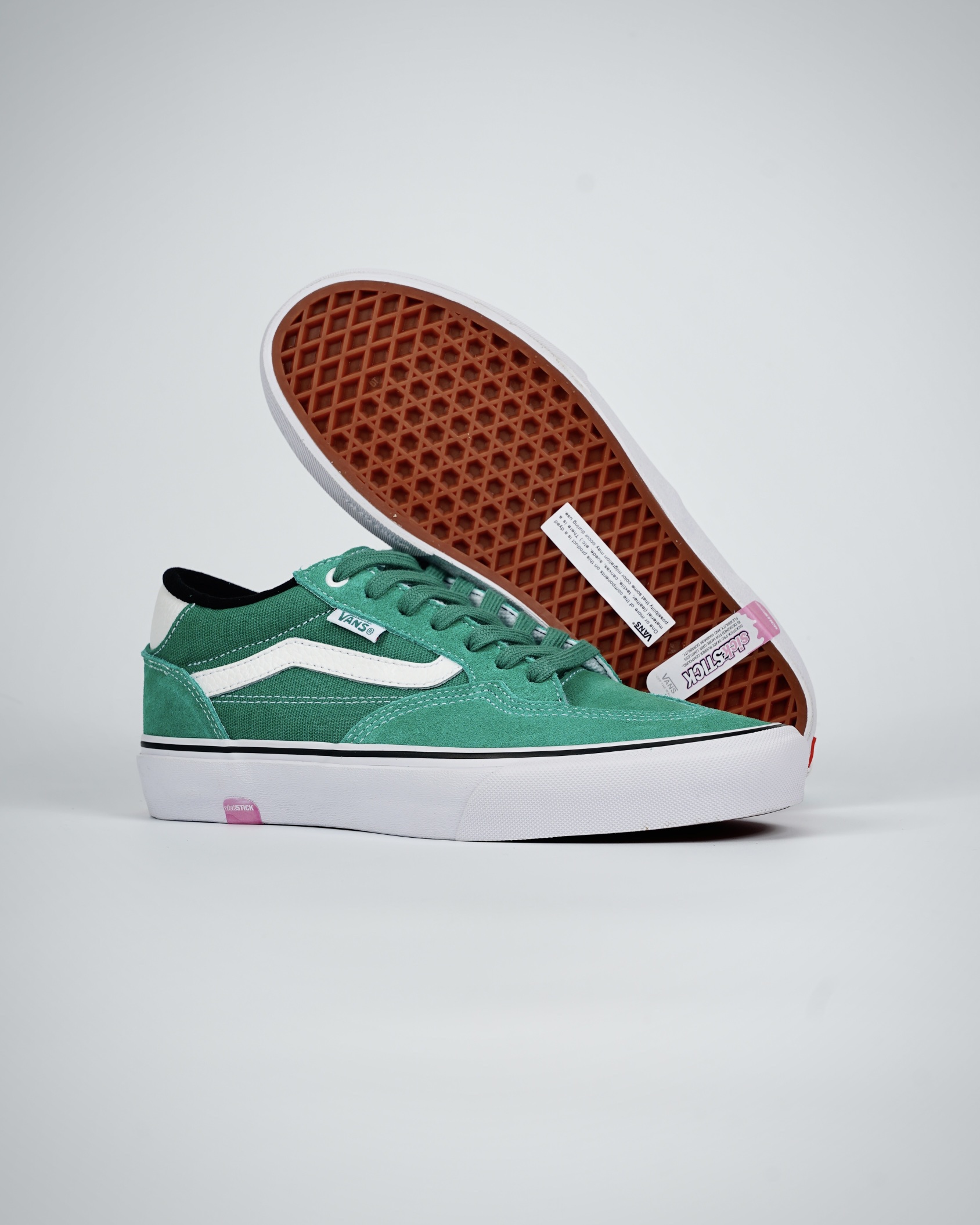 Vans Rowan Pro Mens Womens - Pine Green/White VN0A4TZC10M-1 Shoes