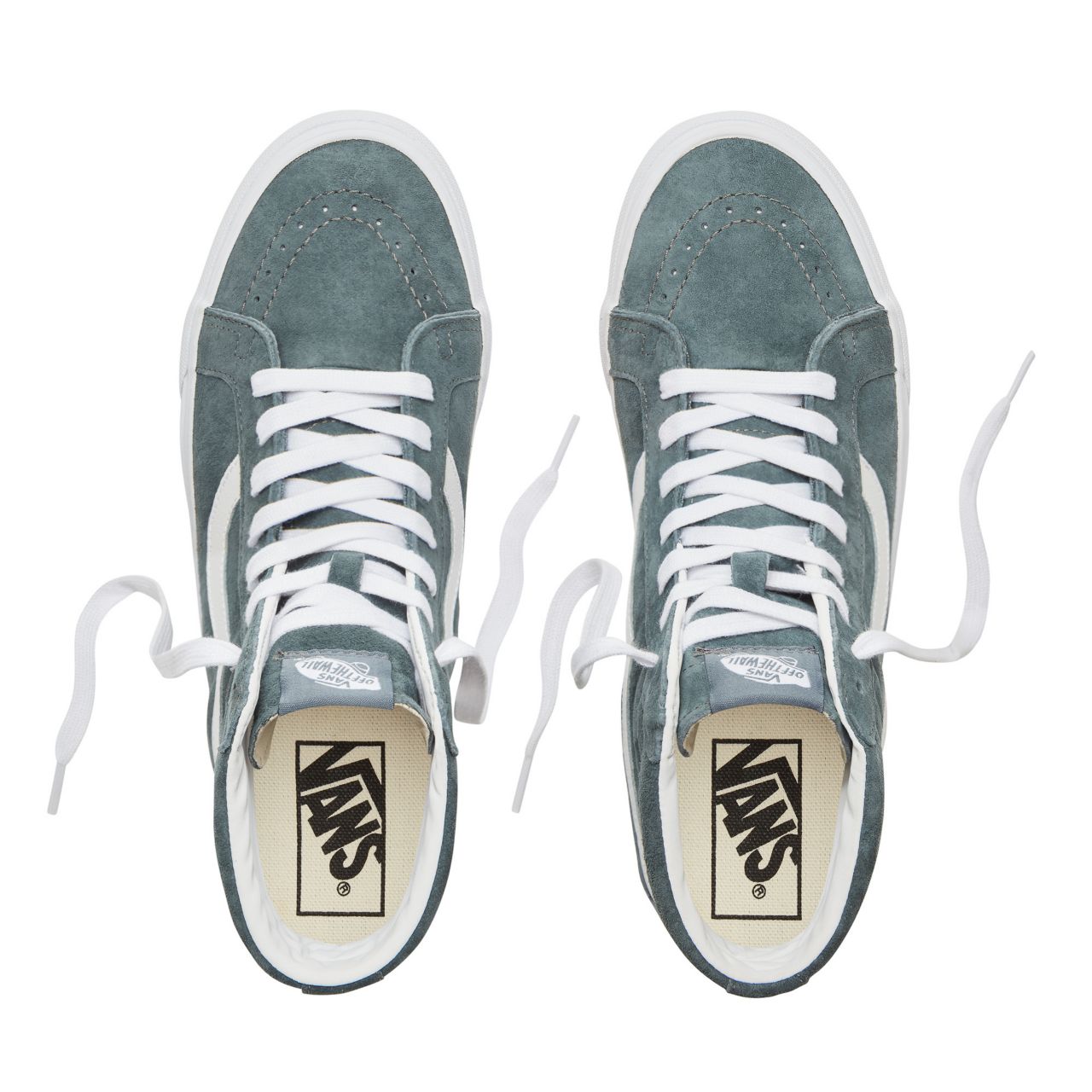 Vans Suede Sk8-Hi Reissue Classic Mens Womens - (Pig Suede) Stormy Weather/True White VA2XSBU5N Shoes