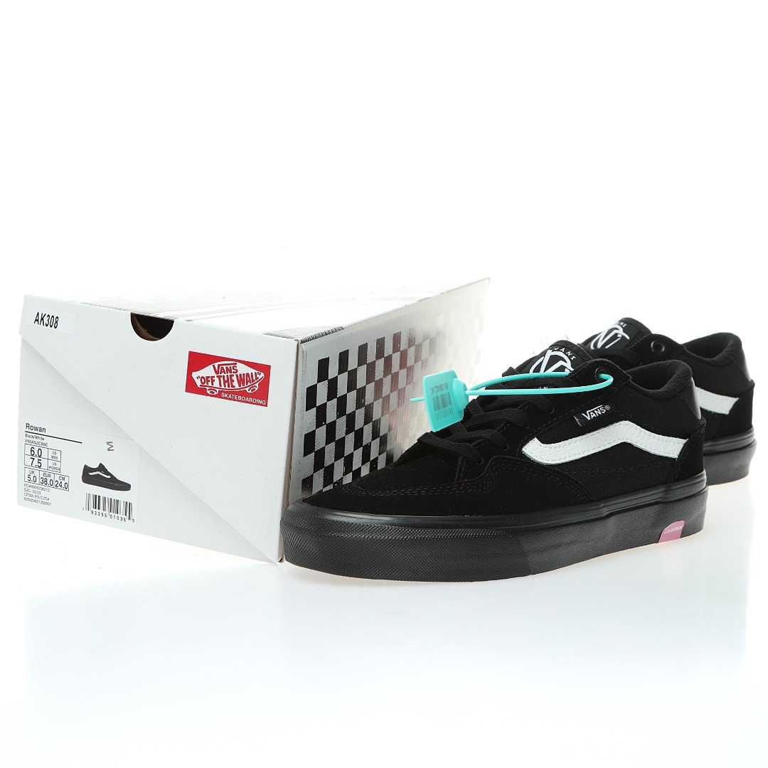 Vans Rowan Mens Womens - Black/Black/White VN0A5JICB8C Shoes