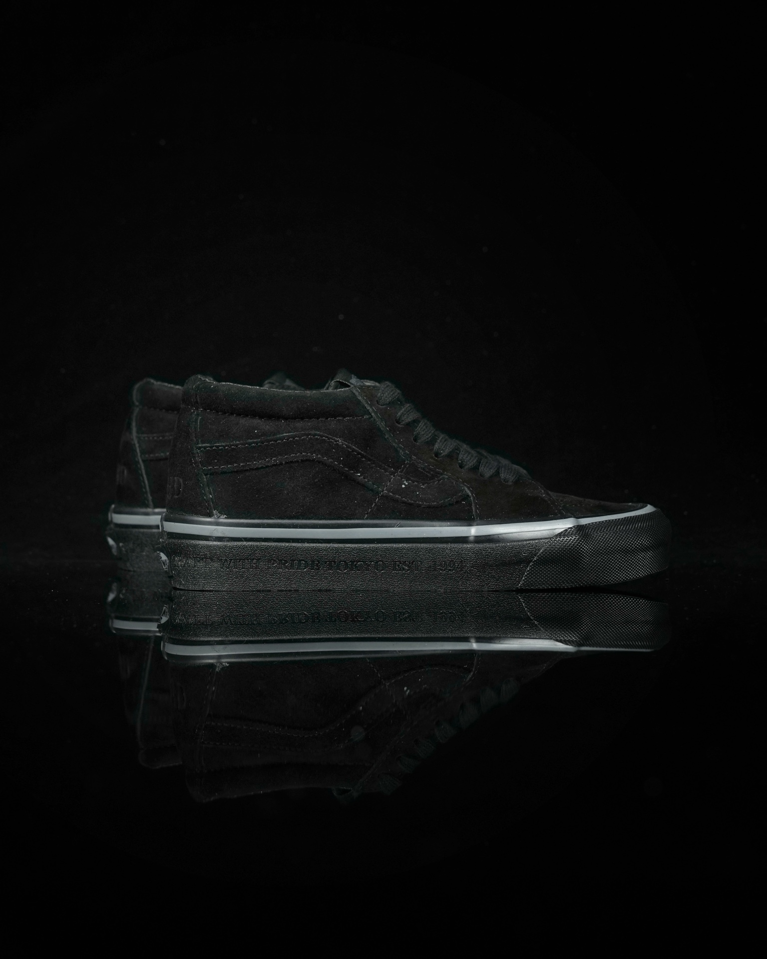 Vans x Neighborhood Sk8-Mid 83 DX NBHD Mens Womens - Black/Black NBHDSK8MDBLK Shoes