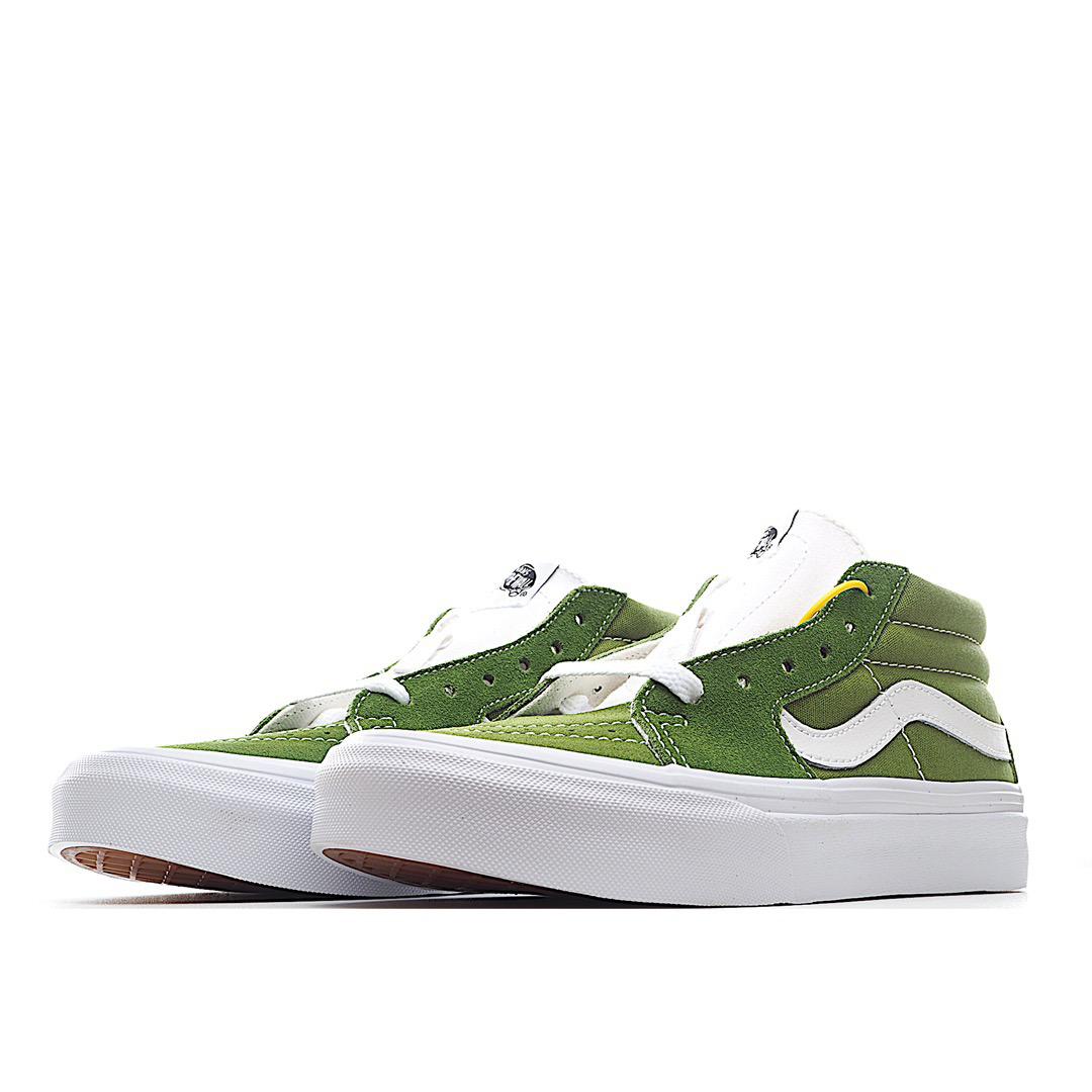 Vans Sk8-Mid Mens Womens - Army Green/White VN0A3WM3609-1 Shoes