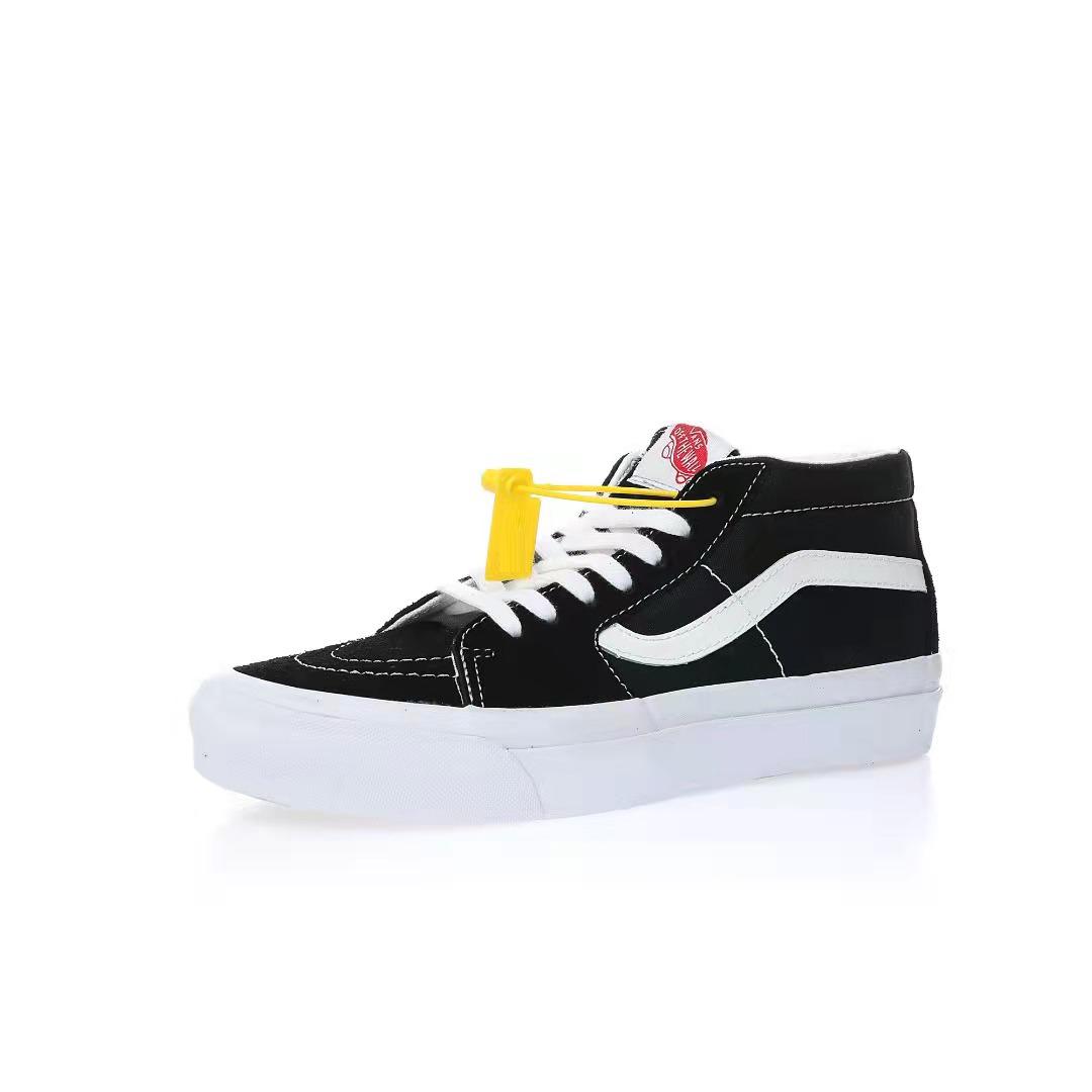 Vans Sk8-Mid Mens Womens - Black/White VN000CQQBA2-1 Shoes