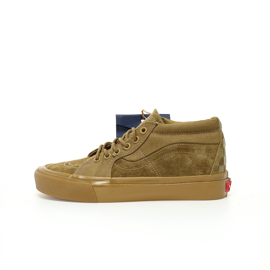 Vans Sk8-Mid Reissue 83 MG TDC Antelope Mens Womens - Brown/Yellow VN000E7J5QJ Shoes