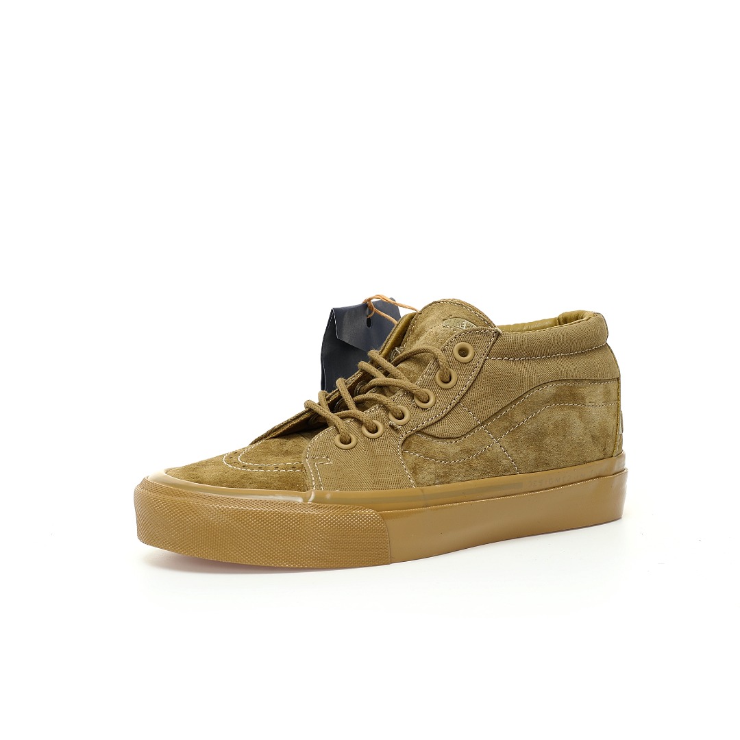 Vans Sk8-Mid Reissue 83 MG TDC Antelope Mens Womens - Brown/Yellow VN000E7J5QJ Shoes